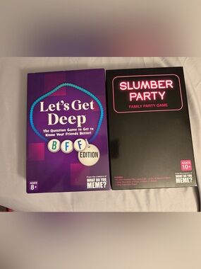 Let's Get Deep BFF Edition Card Game & Slumber Party